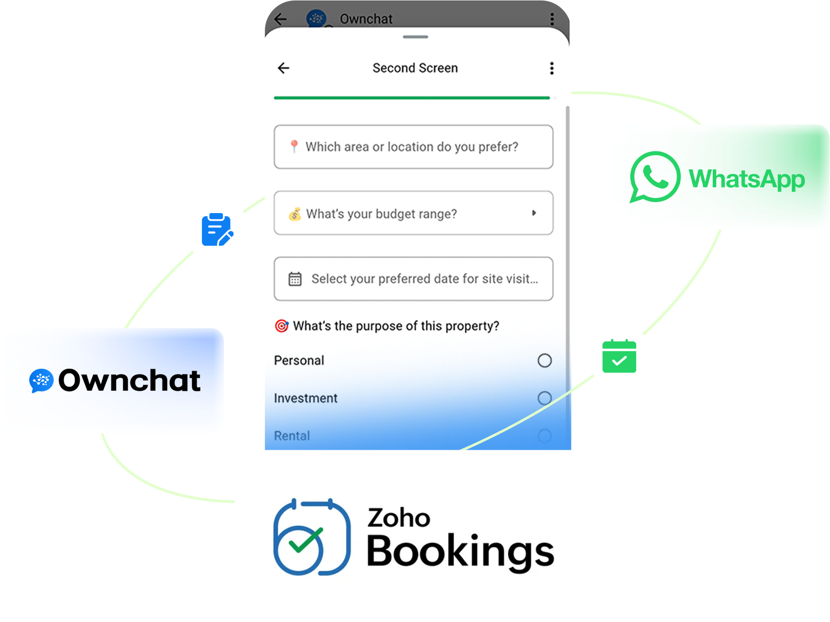 Zoho Bookings WhatsApp Integration Banner